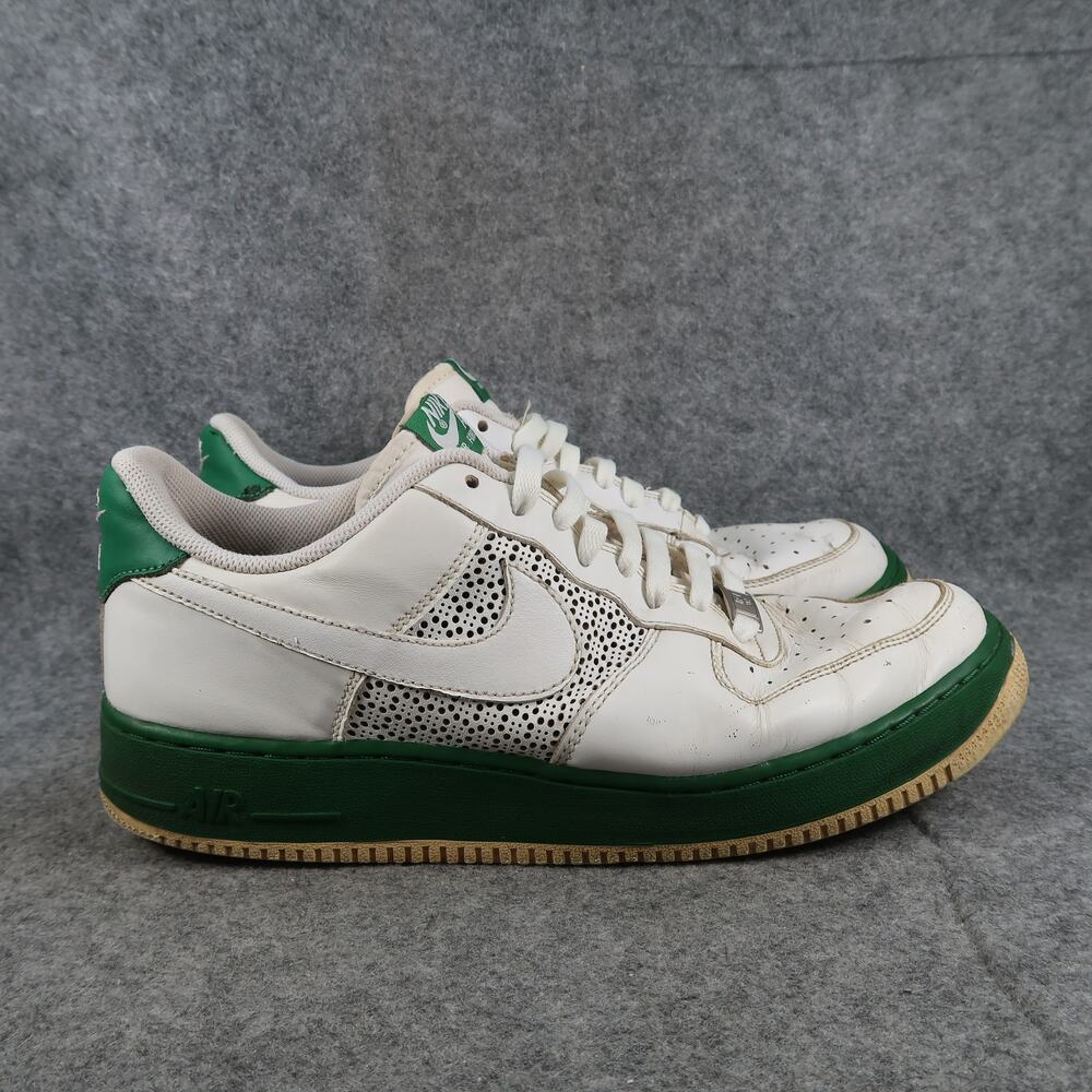 Nike Shoes Mens 9.5 Sneaker Air Force 1 '07 AF1 White Green Classic Retro Casual